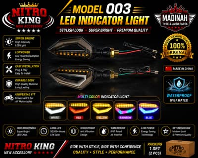 Nitro King Model 003 LED Indicator Light | Universal Motorcycle