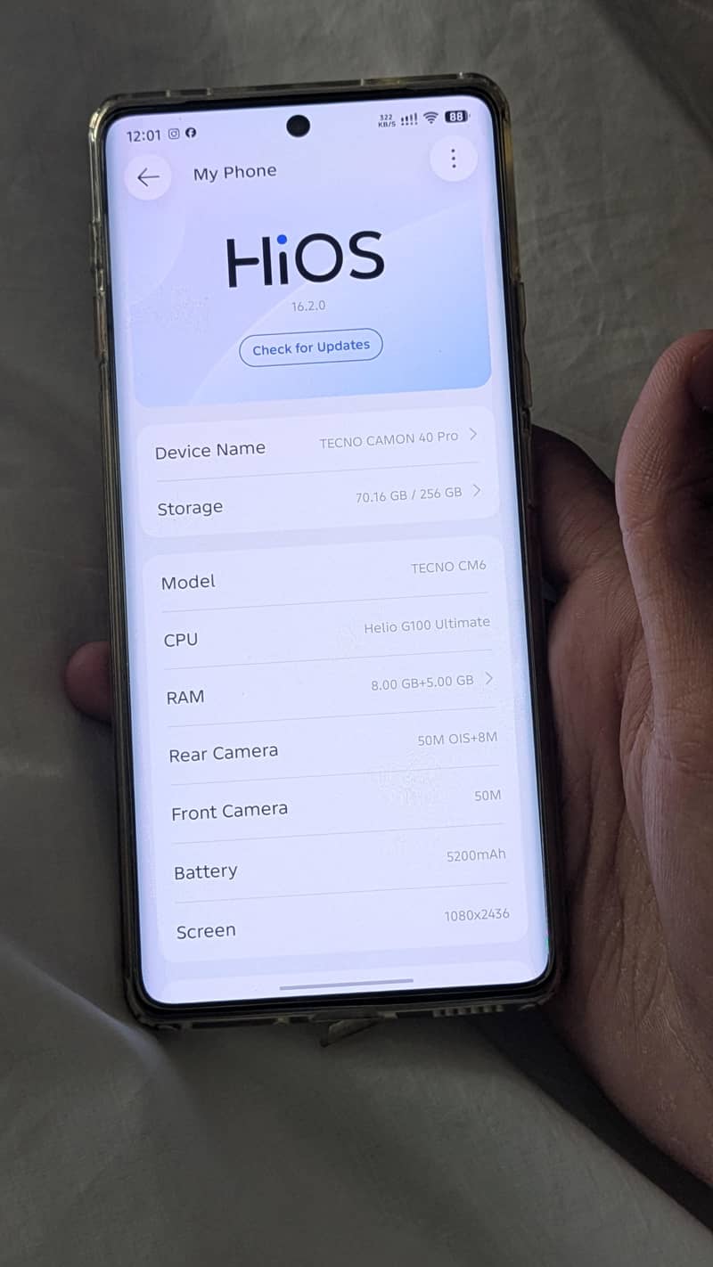 TECHNO CAMON 40 PRO 0