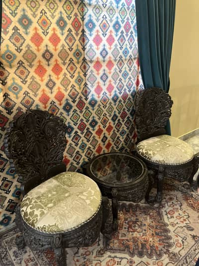 Bed room chairs sheesham wood