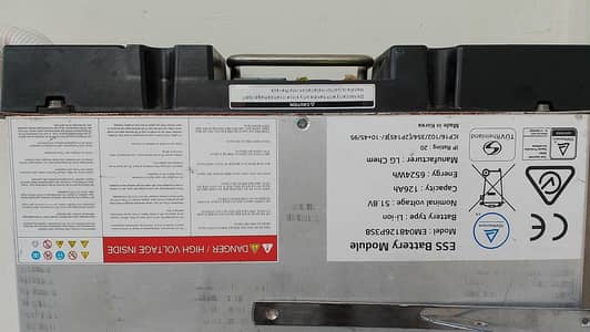 LG 48 / 51 volt, 128 amp lithium ion battery for sale in less price