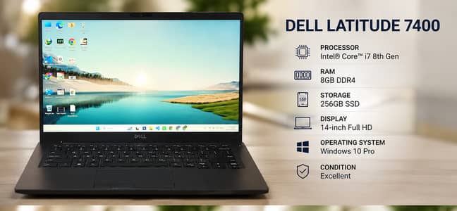 Dell Latitude 7400 Core i7 8th Gen | 16GB RAM | 256GB SSD | Excellent
