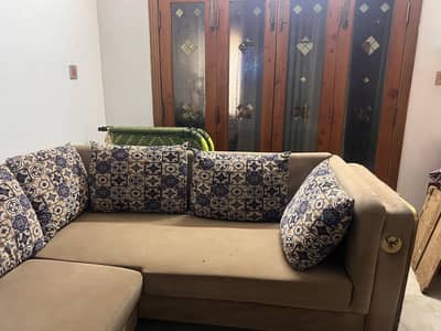 L shaped sofa. . good condition
