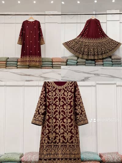 Maroon Farshi Lehnga . Baby Pink maxi
