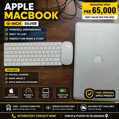 Apple MacBook Pro 15" + Magic Mouse 2 + Apple wireless keyboard