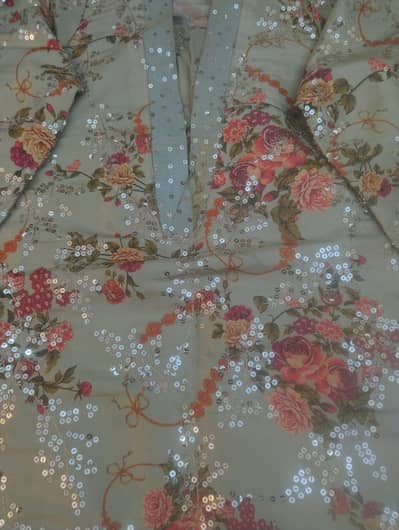 new sitara work shalwar kameez with dupatta