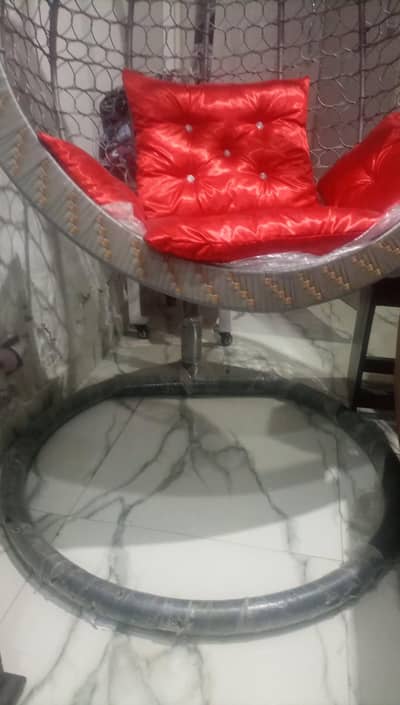 Modern Hanging Swing Chair with Cushions | Like New
