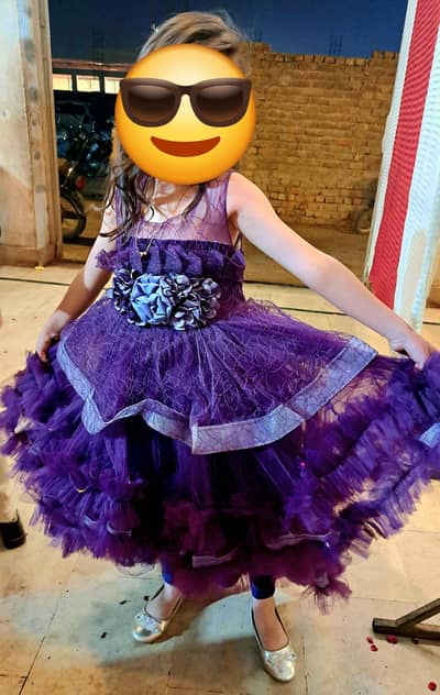 Stylish Fancy Frock with Blerro for party/ wedding wear.