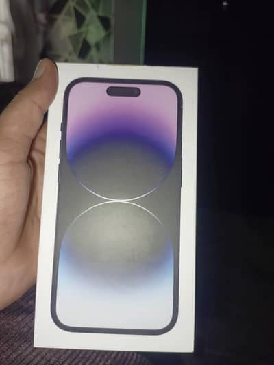 I phone 14 pro box with charger extra cable