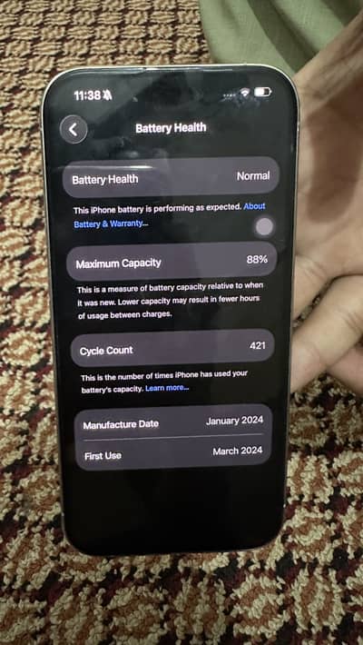 Apple iPhone 15 Pro white titanium