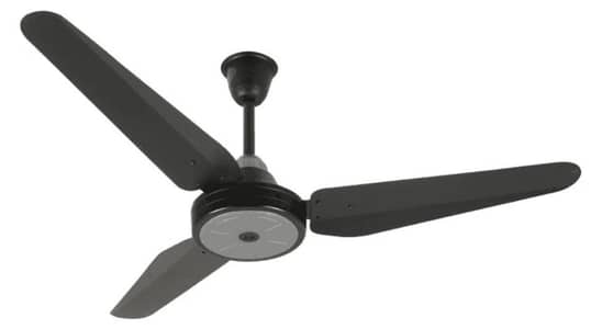 S. K Fan Magnum Model Matt Finish Black Colour fancy design