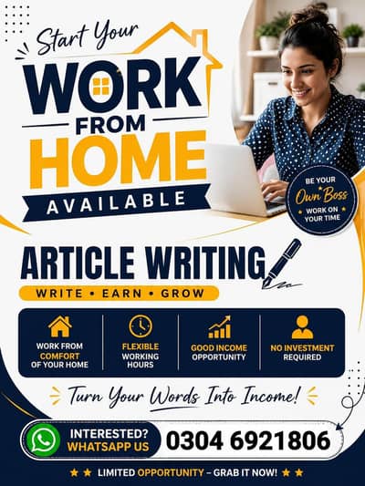 Female/Male/Part-time/Online Work