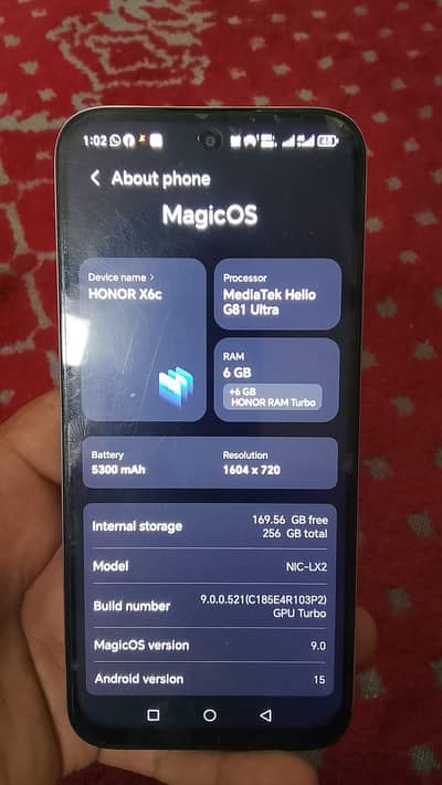 HONOR X6c 6GB+6GB RAM | 256GB | Mint Condition