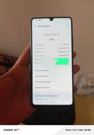 SAMSUNG GALAXY A42 5G APPROVED 03711176118