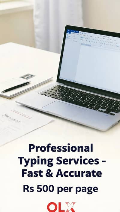 Professional Typing Services - From Rs 500/page - Fast & Accurate