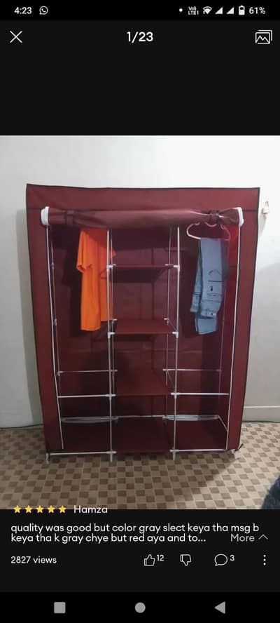 3 door wardrobe folding kids wardrobe size 5by5