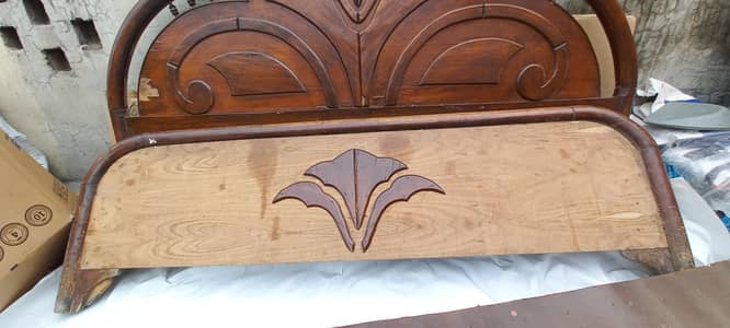 Single Wooden Bed for Sale – Good Condition