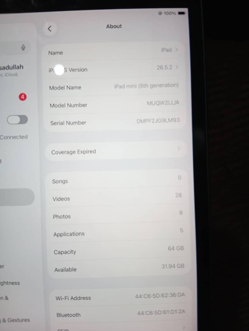 Ipad mini 5 64gb 4