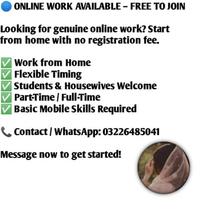 Online Work at home