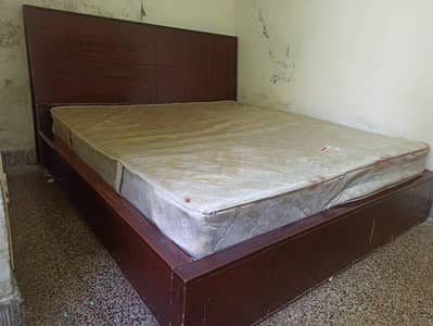 Double Bed for Sale with spring mattress