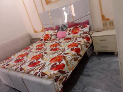 New Double Bed With 02 Side Tables