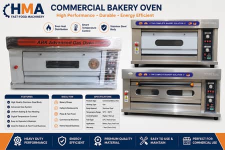 Commercial Pizza Gas Oven | 5 Large Pizza Capacity | Bakery Oven |