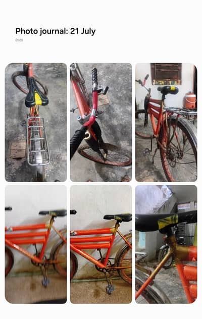cycle bilkul theek hai sirf seat ke net tight Karne hain