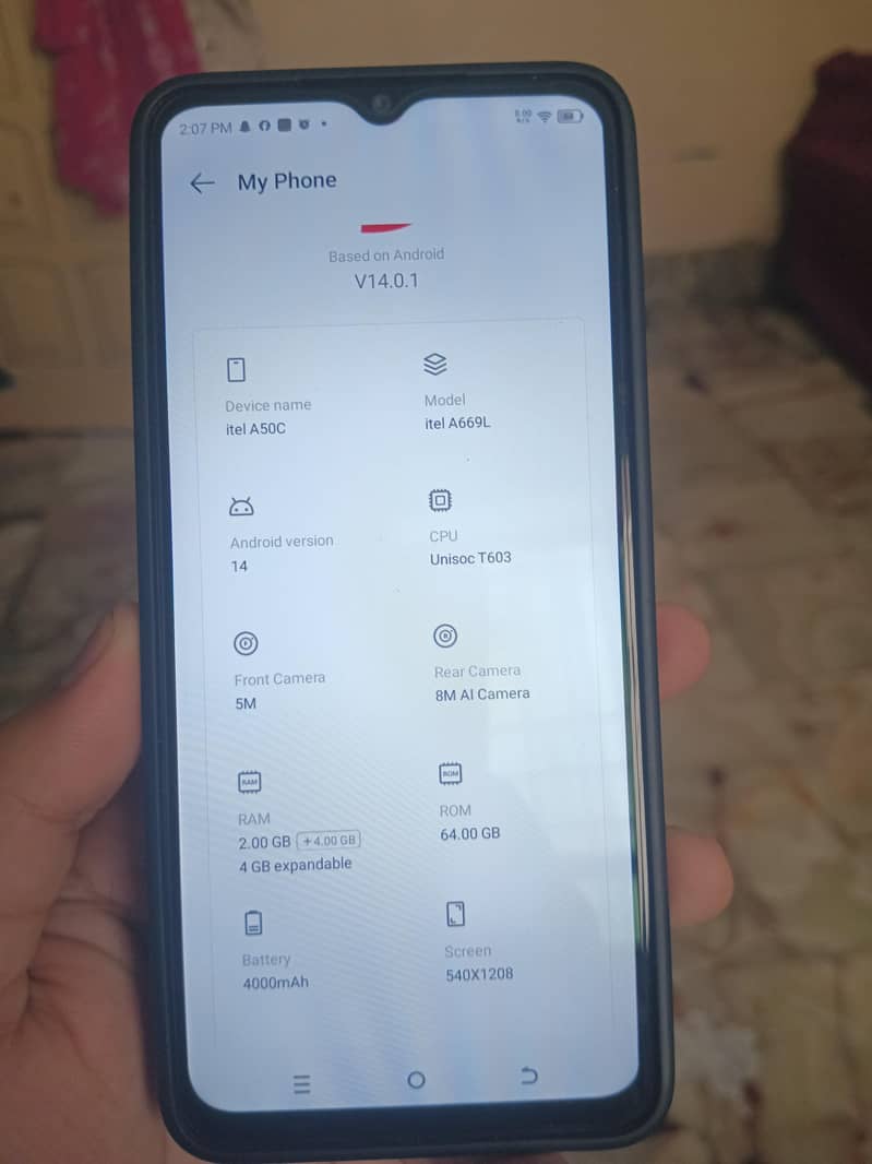 Itel A50C 4