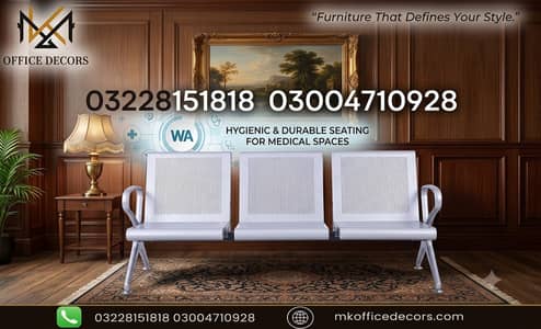3 seater bench | Waiting area bench | Hospital bench | steel bench