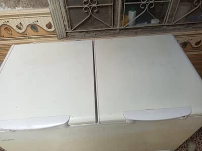 Haier double door deep freezer for sale excellent condition