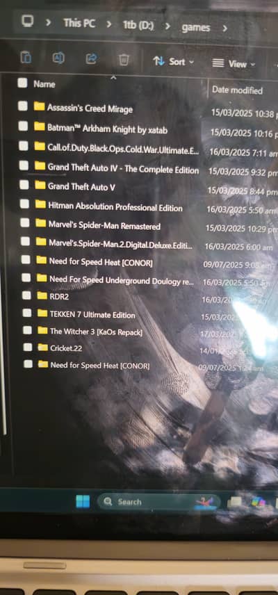 1tb HDD slim full with modern high end games