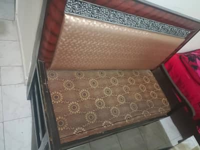 4 seater Pure Wood Sofa set and wooden glass table