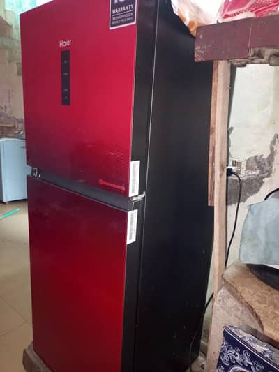 Haier Fridge Model  HRF-316IDRA1 DC/286L/Red Glass
