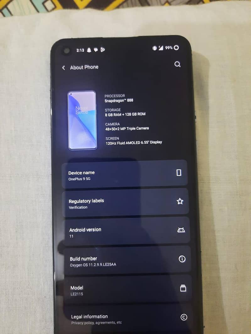 One Plus 9 5g 4