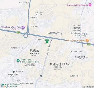 200 Sq Yd Plot For Sale in Azeemabad Society On Main Jinnah Avenue Opp Malir Cantt 45 Lac