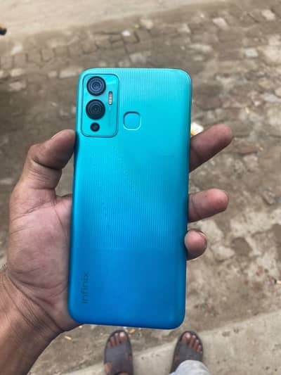 Infinix Hot 12 Play 4GB 64GB 6000 mah battery back fingerprint working