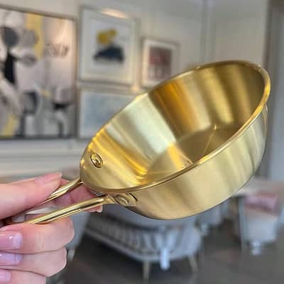 Mini Golden Stainless Steel Sause Pan
