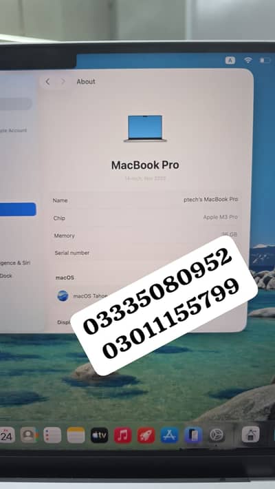 Macbook Pro 14" M3 Pro - 36GB / 1TB / USED / 10/10 - 58CC/ 98% BH
