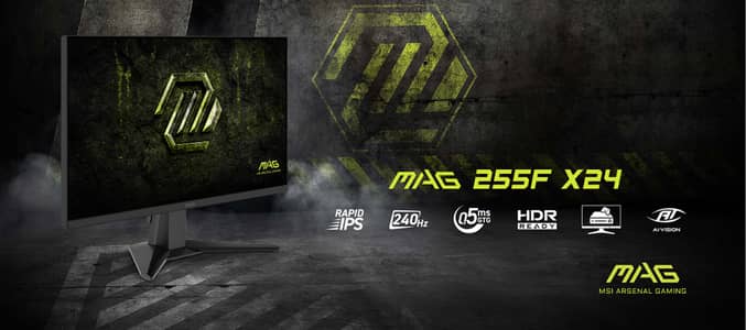 MSI MAG 255F X24 24.5" 240Hz Fast IPS Gaming Display/Gaming Monitor