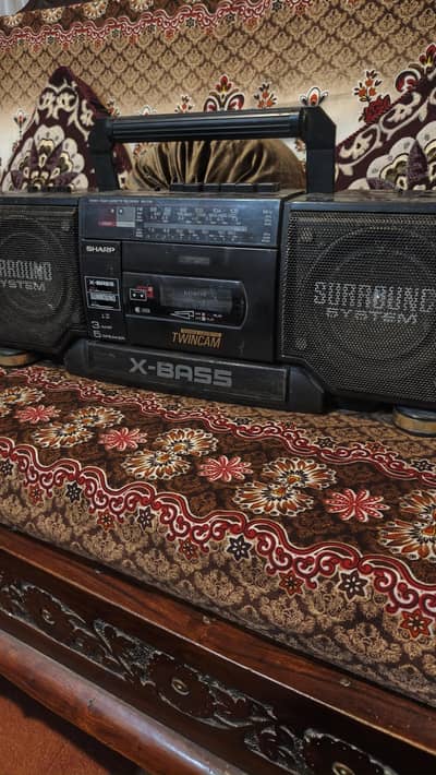 cassette sharp tape recorder double casset amp