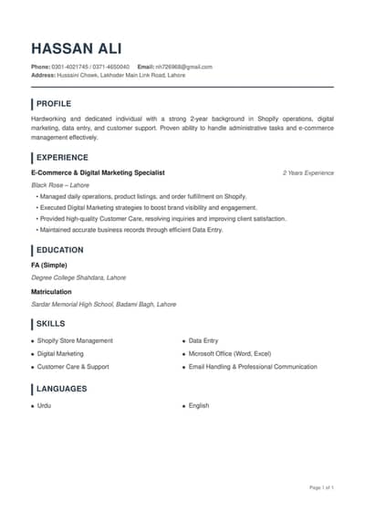 I Need a Job