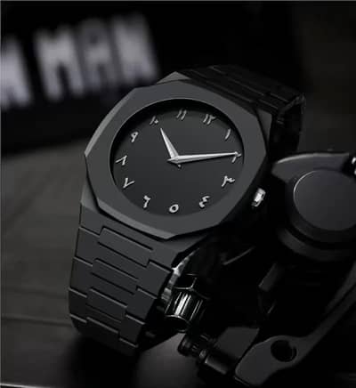 Curren Style Arabic Numeral Watch - Full Black - Only 2500 - Lahore
