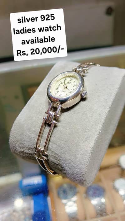 silver ladies watch