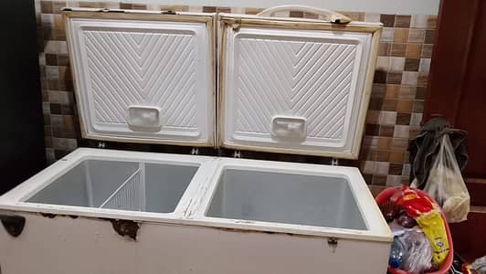 Refrigerator with double door, Freezer plus