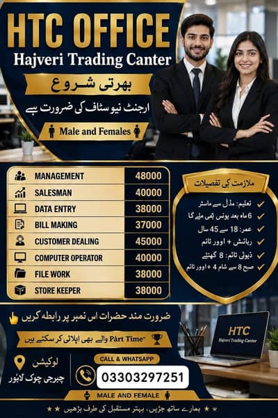 job available for male and female