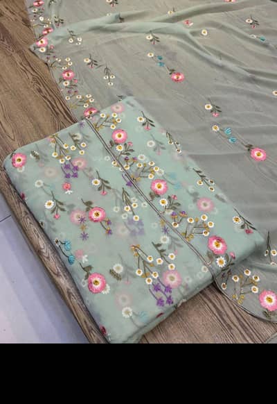 BAREEZA CHIFFON THREE PIECE