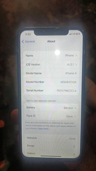 iphone x 256 gb