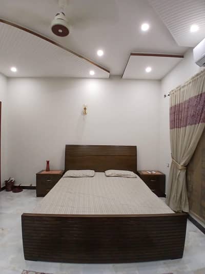 Queen Size Bed with sight tables