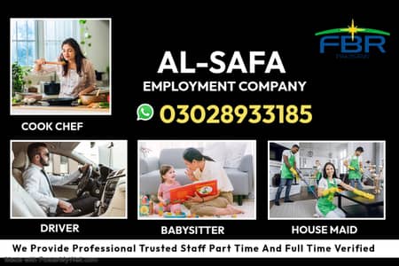 House Maid Available in Lahore, Nurses, Drivers, Cook, Baby Sitters