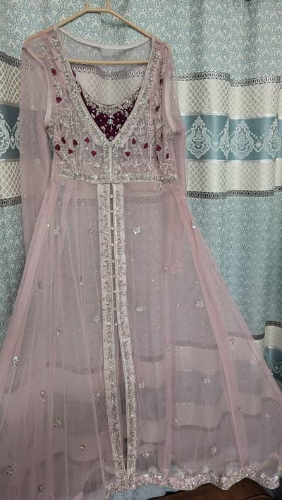 beautiful 3 piece dress dupatta+inner+maxi