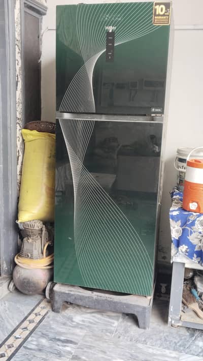 Haier 326 liter Inverter Glass Door Refrigerator 10 Years Warranty